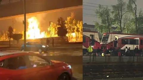 Reportan corto circuito en Tren Suburbano y suspenden servicio a la altura de la estación Cuautitlán