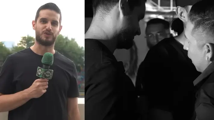 Agreden a Adrián Marcelo cuando grababa su programa junto a Gomita