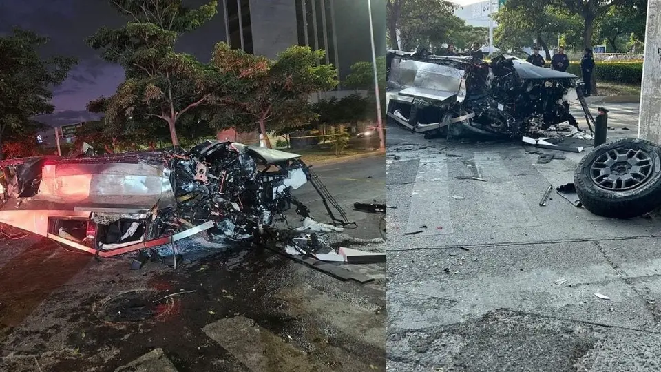 ¡Otra más! Tesla Cybertruck se vuelca y deja cuatro heridos en Guadalajara