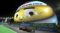 The Sphere de Las Vegas 'se burla' de la eliminación de Checo Pérez en la Q1