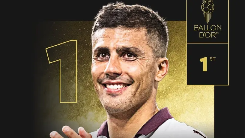 ¡Inédito! Rodri, jugador del Manchester City, conquista el Balón de Oro 2024