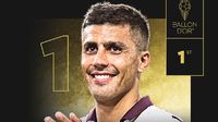 ¡Inédito! Rodri, jugador del Manchester City, conquista el Balón de Oro 2024