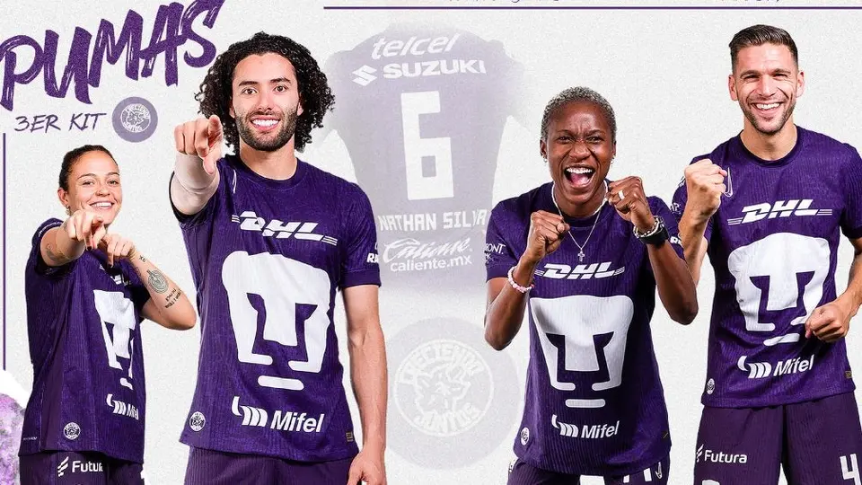 Pumas presenta tercera equipación para la temporada 24/25