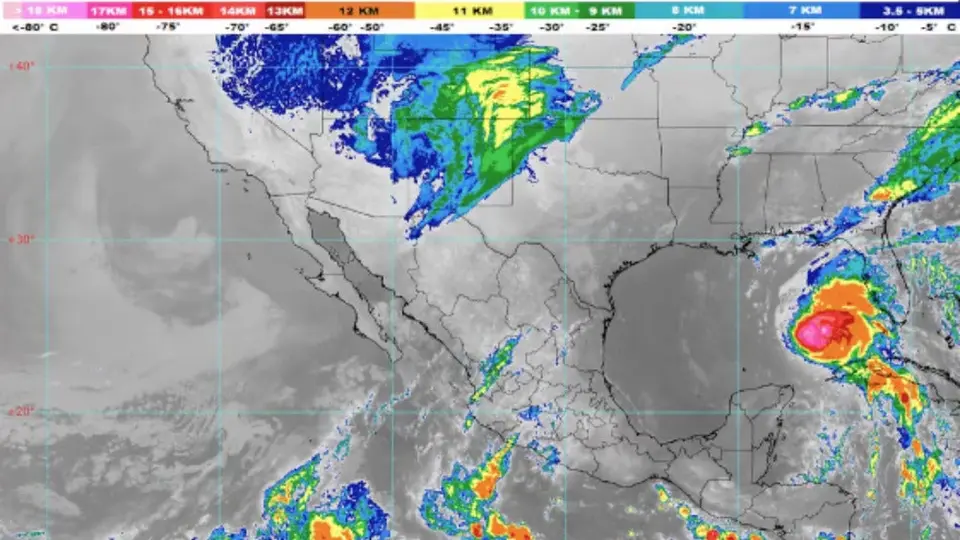 Huracán ‘Rafael’ traerá lluvias para este jueves en algunos estados de México