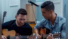 Messi y Cristiano Ronaldo hacen dueto y tocan la guitarra gracias a la IA