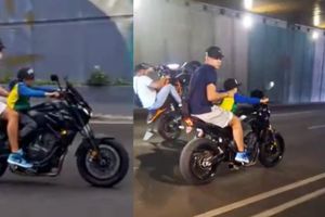VIDEO: Niño es captado manejando una moto en la CDMX