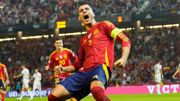 España goleó a Serbia y aseguró su lugar en los Cuartos de la Nations League