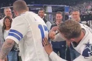 ¡Tremendo encuentro! Brandon Aubrey y Post Malone conviven previo al TNF