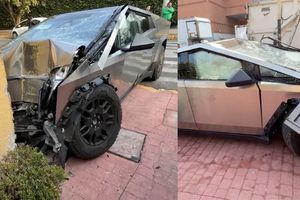 VIDEO: Cybertruck, de 2 millones de pesos, queda destruida al impactarse contra una casa