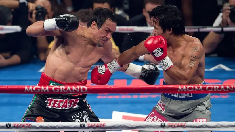 Óscar de la Hoya quería un porcentaje de la pelea de Juan Manuel Márquez ante Pacquiao