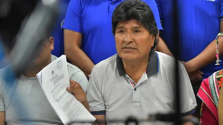 Emiten orden de aprehensión contra el expresidente de Bolivia, Evo Morales, por presunto abuso