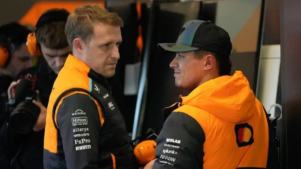Lando Norris sobre el rendimiento de McLaren en el Gran Premio de Las Vegas: "Es muy difícil, muy poco agarre"