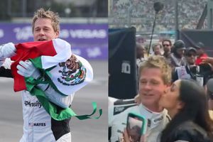 ¿Qué dijo Brad Pitt sobre el beso que le robó la fan mexicana en el GP?