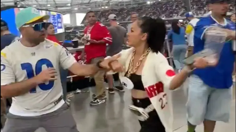 Aficionado de Los Angeles Rams golpeó a una mujer durante el partido ante los 49ers