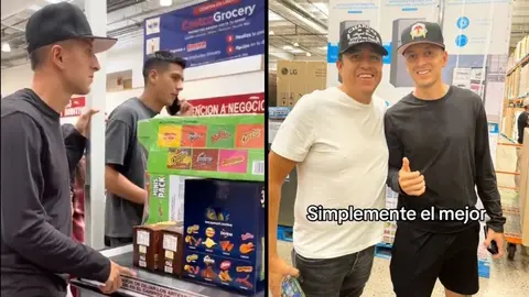 Piojo Alvarado les paga la cuenta del super a aficionados que querían una foto