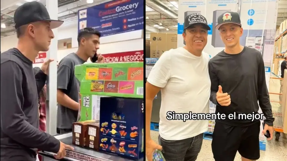 Piojo Alvarado les paga la cuenta del super a aficionados que querían una foto