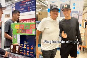 Piojo Alvarado les paga la cuenta del super a aficionados que querían una foto