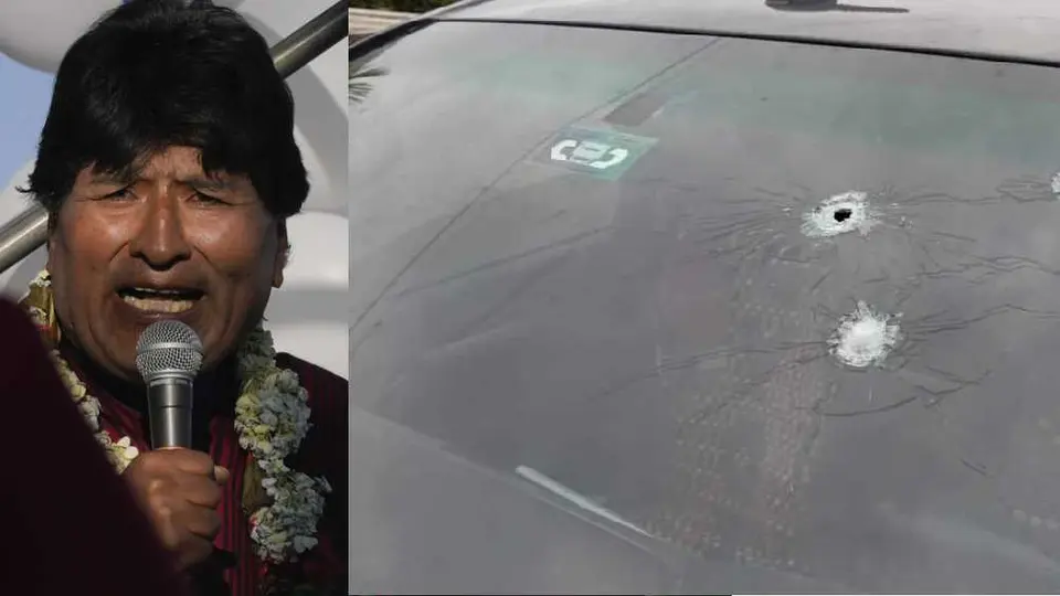 Expresidente de Bolivia, Evo Morales sobrevive a emboscada de 14 disparos contra su camioneta