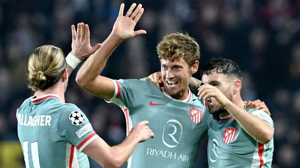 Atlético de Madrid goleó al Sparta Praga en el arranque de la quinta fecha en la Champions League
