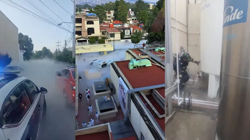 VIDEO: ¡Vaya susto! Controlan fuga de oxígeno en clínica del IMSS; antes desalojaron a pacientes