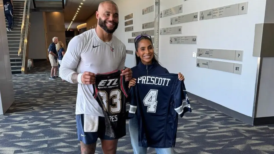 Dak Prescott llena de elogios a Diana Flores: “Mi hija ya tiene a alguien para admirar”