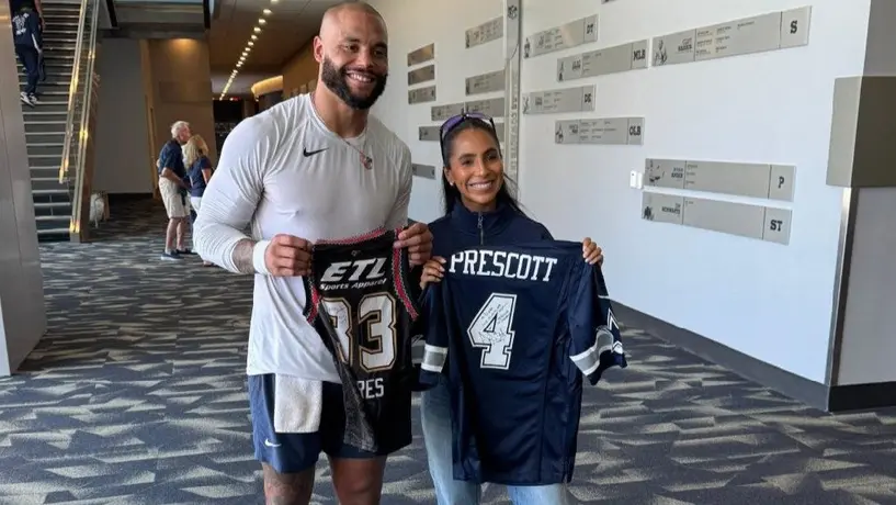 Dak Prescott llena de elogios a Diana Flores: “Mi hija ya tiene a alguien para admirar”