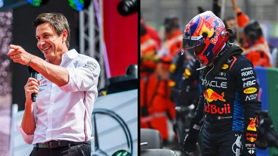 Toto Wolff defiende a Checo Pérez por su mala temporada con Red Bull