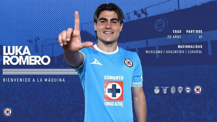 ¡Oficial! Luka Romero es nuevo jugador de Cruz Azul