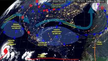 El clima de este 24 de octubre: Continuarán las lluvias en el sur del país