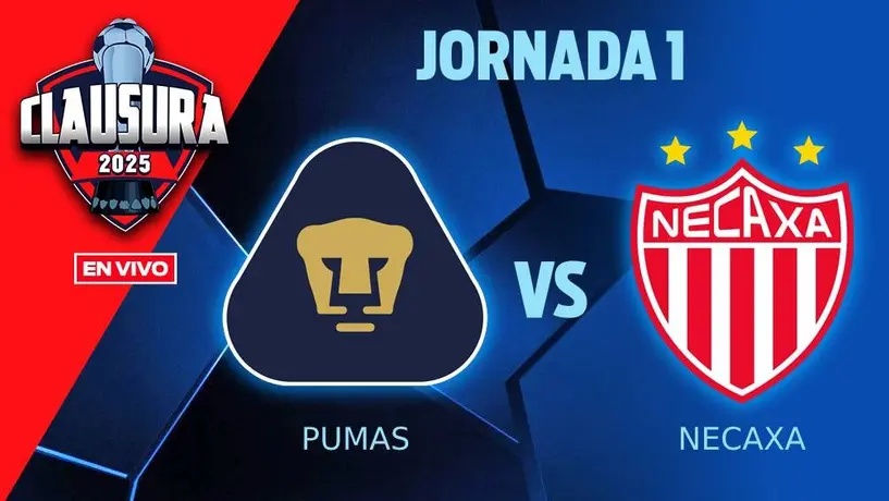 Pumas vs Necaxa EN VIVO Liga MX Jornada 1 Clausura 2025