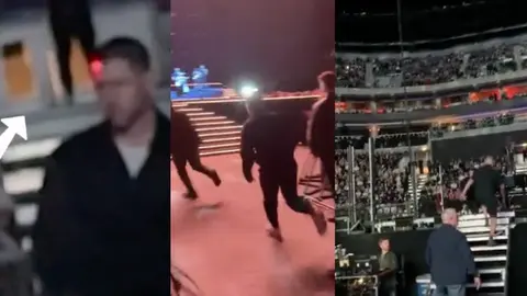 Nick Jonas abandona concierto y sale corriendo después que fuera apuntado con un láser