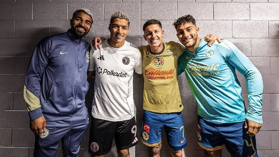 ¡Con Garra Charrúa! Luis Suárez y la ‘inédita’ foto con jugadores del América