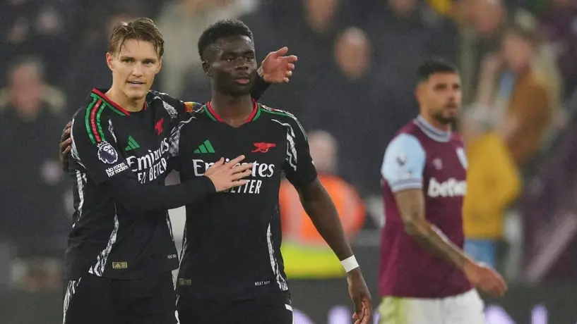 Premier League: Arsenal goleó a domicilio al West Ham; Edson Álvarez jugó 45 minutos
