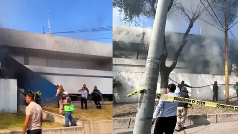 VIDEO: Reportan incendio en la Fiscalía de CDMX, Alcaldía Gustavo A. Madero