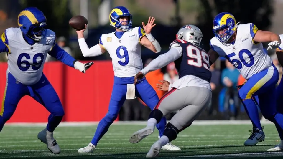 Matthew Stafford lidera la victoria de los Rams sobre Patriots