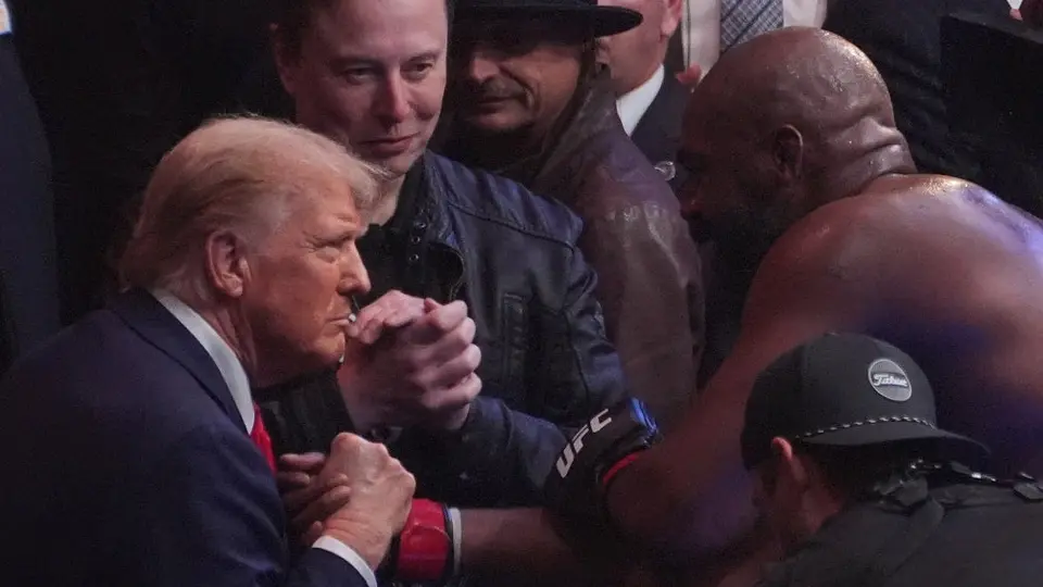 Donald Trump asistió a combate de UFC en New York