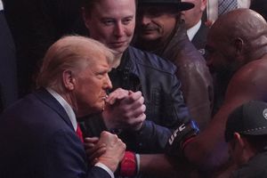 Donald Trump asistió a combate de UFC en New York
