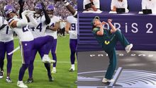 Jugador de Vikings celebra intercepción imitando breakdance de ‘RayGun’