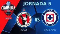 Xolos vs Cruz Azul EN VIVO Liga MX Clausura 2025 Jornada 5