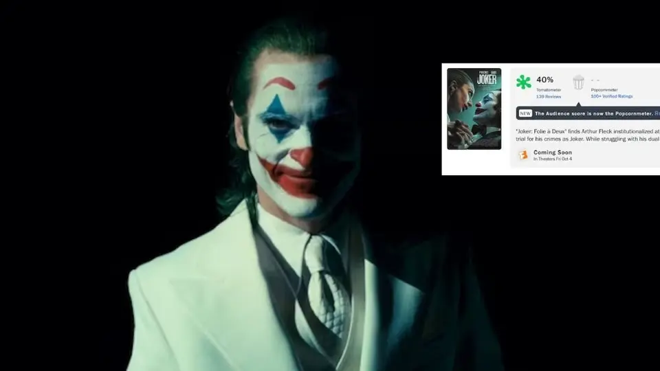 Califican “Joker: Folie à Deux”  como el peor fracaso del año, tiene la calificación más baja