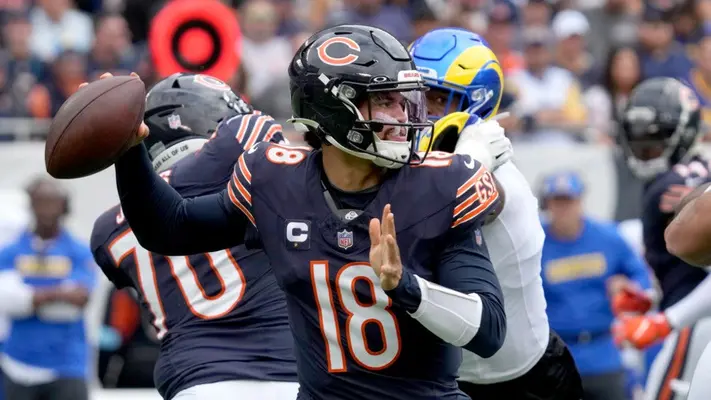 Caleb Williams lidera victoria de Bears 24-18 sobre Rams