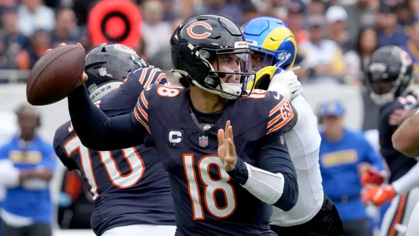 Caleb Williams lidera victoria de Bears 24-18 sobre Rams