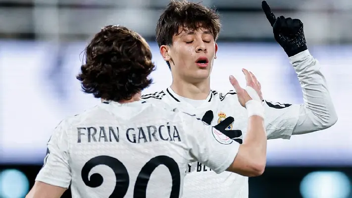 Con doblete de Arda Guler Real Madrid golea a Deportiva Minera en la Copa del Rey