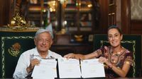 AMLO firma decreto para publicar la Reforma al Poder Judicial con Sheinbaum, justo antes del Grito de Independencia