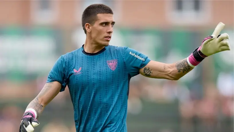 Álex Padilla, arquero del Athletic Club, será el único mexicano en jugar Europa League