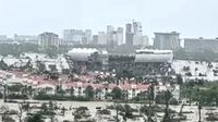 El recinto del Abierto Mexicano del Tenis se encuentra dañado por huracán John en Acapulco