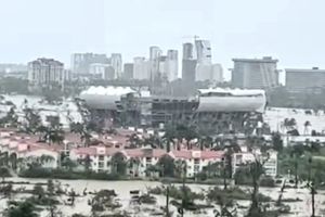 El recinto del Abierto Mexicano del Tenis se encuentra dañado por huracán John en Acapulco