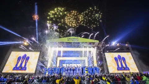 América: Así fue el festejo del tricampeonato a las afueras del Estadio Azteca