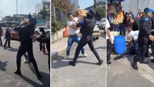 Policía de la CDMX y comerciante protagonizan pelean en plena vía pública