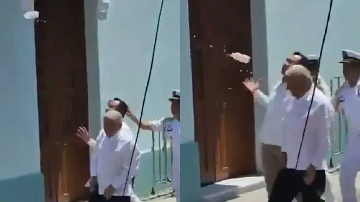 VIDEO: ¡AMLO sufre agresión en su visita a Veracruz!